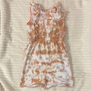 Kids Tie-Dye Ruffle Romper